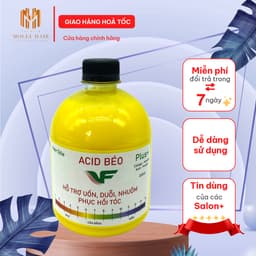 Acid Béo Plus+ MOLLYHAIR, Sử Dụng Cho Mọi Loại Tóc Điều Chỉnh Độ PH Trong Quá Trình Uốn Duỗi Nhuộm 450ml 2