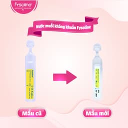 Combo Nước Muối Sinh Lý FYSOLINE Hồng 40 Ống và Kháng Khuẩn Vàng 5 ống Nhỏ Mắt Mũi Miệng Hiệu Quả Cho Bé 8