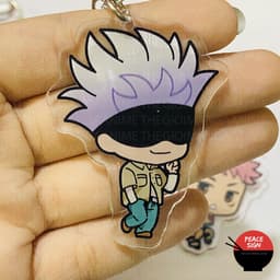 (mua 1 tặng 1) Móc khóa JUJUTSU KAISEN ver DẠO PHỐ Chú Thuật Hồi Chiến anime chibi Mica trong Acrylic 6