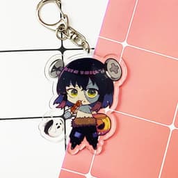(mua 1 tặng 1) ( Mica ) Móc khóa Kimetsu no Yaiba Thanh gươm diệt quỷ ver Halloween quà tặng dễ thương anime chibi 4