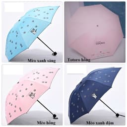 Ô chống tia UV đi mưa che nắng 2 lớp ( ô dù che mưa gấp gọn ) 4