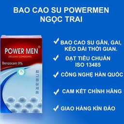 Bao Cao Su POWERMEN Ngọc Trai Hạt Nổi – Mỏng Êm, Bôi Trơn Sẵn, Kéo Dài Thời Gian 9