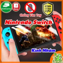 [Nhám Chống Vân Tay] Kính CL Máy Game Nintendo Switch 6.2" Cường Lực Matte Mờ 9H Chống Chói 1