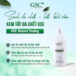 [Chuyên dùng cho Spa ]Tẩy da chết mặt GSC Natural Peeling 500ml dạng kem, an toàn cho mọi loại da 2