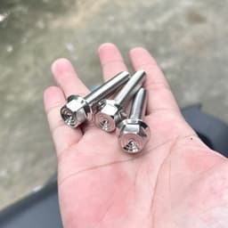 Ốc inox SALAYA 8li15/8li25/8li30/8li40/8li60 trụ thái V2 gắn treo bô , treo phuộc ...siêu sáng đẹp 6