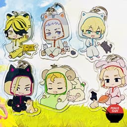 (Mua 1 tặng 1) Móc khóa mica TOKYO REVENGERS ver MẶC ĐỒ THÚ anime chibi xinh xắn Kịch Trường Của Takemichi 1