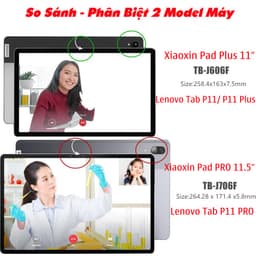 Bao Da MTB Lenovo Tab P11 PRO 11.5 2021/ Xiaoxin Pad PRO 2021 11.5" J706/ J716 Gấp 3 Khúc Lưng Cứng Có Nam Châm 2