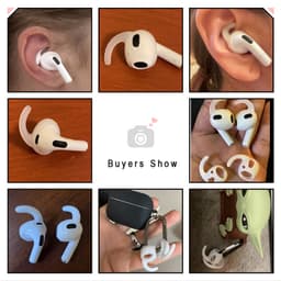 [Có Sừng Móc] 1 Cặp Nút Cao Su Bọc Tai Nghe AP AirPods 3 Chống Rơi Hoàn Hảo Khi Tập GYM Thể Thao 9