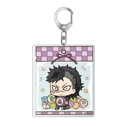 (mua 1 tặng 1) Móc khóa Kimetsu no Yaiba Thanh gươm diệt quỷ ver gắp thú in hình anime chibi 8