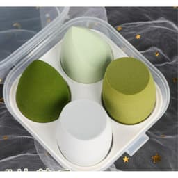 Set 4 Bông Mút Trang Điểm Kèm Hộp Đựng Xinh Xắn 2
