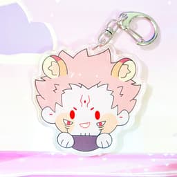 (mua 1 tặng 1) ( Mica trong acrylic ) Móc khóa nhân vật Sukuna CHÚ THUẬT HỒI CHIẾN JUJUTSU KAISEN chibi anime 3