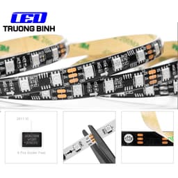 ĐÈN LED DÂY FULL MÀU WS2811 60LED/MÉT CUỘN 5 MÉT ĐIỆN ÁP 12V 8