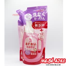 Combo Chai Và Túi Nước Giặt Thảo Mộc Arau Baby (Chai 800ml + Túi 720ml) 9