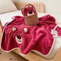SÉT KHĂN MẶT + KHĂN TẮM GẤU LOTSO DÂU TÂY DISNEY XINH ƠI LÀ XINH 1
