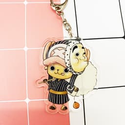 (Mua 1 tặng 1) Móc khóa One Piece Đảo Hải Tặc Chopper quà tặng Mica trong acrylic in hình anime chibi 3