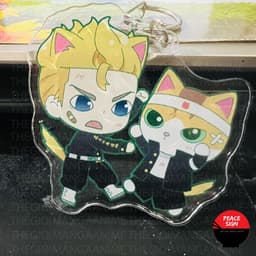 (mua 1 tặng 1) ( mica ) Móc khóa TOKYO REVENGERS ver TAI MÈO Kịch Trường Của Takemichi anime chibi xinh xắn 2