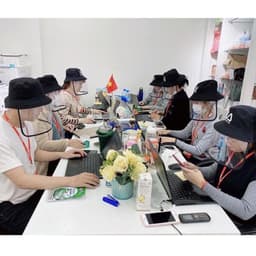 Mũ chắn giọt bắn người lớn, chống dịch, bụi mịn, có thể tháo rời tấm chắn 1
