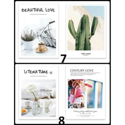 [MẪU MỚI] Poster 2 MẶT thời trang chụp look book phụ kiện chụp ảnh 5