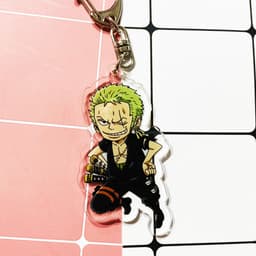 (Mua 1 tặng 1) Móc khóa One Piece Đảo Hải Tặc Zoro quà tặng xinh xắn dễ thương in hình anime chibi 5