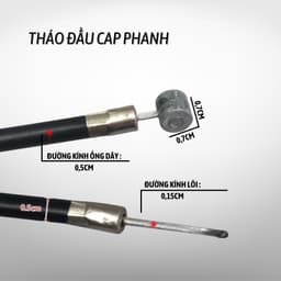 Bộ 2 dây phanh xe đạp thể thao, xe đạp thường bền bỉ chắc chắn BDP 5