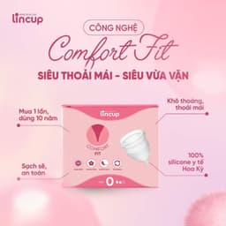 Cốc nguyệt san Lincup Mỹ chính hãng - Silicon Y tế an toàn, không tràn, thoải mái, dễ sử dụng 3