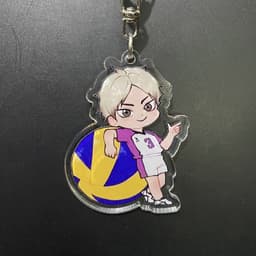 (mua 1 tặng 1) ( Mica trong acrylic ) Móc khóa in hình HAIKYUU! Vua Bóng Chuyền ver ÔM ĐỒ anime chibi M03 4