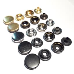 Nút bấm kim loại bấm áo khoác, đồ da, quần jean Hợp kim Không gỉ Nhiều màu Size 10,13,15,17mm Bịch 20bộ Phụ liệu may mặc 5