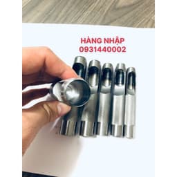Cây đục lỗ Dụng cụ đục lỗ tròn bằng thép Việt nam và hàng Nhập khẩu, đầy đủ các loại size, sắc bén 2