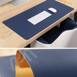 Thảm da trải bàn làm việc (Bản mới 2 màu) - Lót chuột mousepad deskpad bản lớn 3