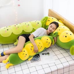 Gối ôm, gấu bông hình Đậu chất bông cao cấp mềm mại  - MIU GẤU XINH 5