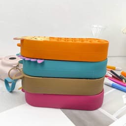 Hộp bút pop it silicon nhiều hình ngộ nghĩnh đồ chơi bấm nút bong bóng giúp giải trí giảm căng thẳng 4
