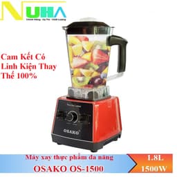 Máy xay sinh tố công nghiệp Osako DS618 1680W, cối 1.75L dùng cho kinh doanh quán sinh tố, cà phê...xay đá, rau má, 9
