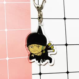 (Mua 1 tặng 1) Móc khóa One Piece Đảo Hải Tặc Zoro quà tặng xinh xắn dễ thương in hình anime chibi 9