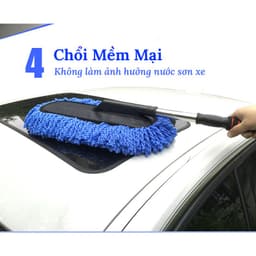 Chổi rửa Xe Ô Tô, Vệ Sinh Xe Hơi Sợi Mềm Có Thể Điều Chỉnh Độ Dài - TUIDO SHOP 5