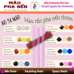 Màu pha nến thơm handmade dạng rắn - Màu pha nến thơm màu tươi sáng và dễ hòa tan - Nguyên liệu handmade 3