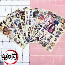 (12 tấm) Ảnh dán sticker Kimetsu no Yaiba Thanh gươm diệt quỷ in hình anime idol dễ thương 1