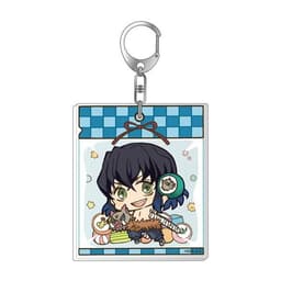(mua 1 tặng 1) Móc khóa Kimetsu no Yaiba Thanh gươm diệt quỷ ver gắp thú in hình anime chibi 7