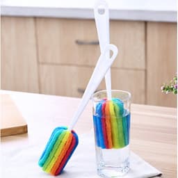 Cây Rửa Cốc Ly 7 Màu - Dụng Cụ Cọ Bọt Biển Rửa Vệ Sinh Bình Sữa 3