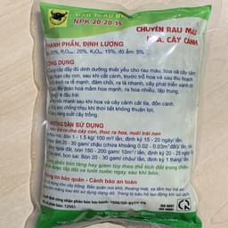 Gói 1kg phân bón đầu trâu NPK 20-20-15 cho cây tăng trưởng mạnh, chồi lá khỏe, ra hoa nhiều 3