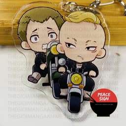(mua 1 tặng 1) ( Mica trong acrylic ) Móc khóa TOKYO REVENGERS ver LÁI XE Kịch Trường Của Takemichi anime chibi 7