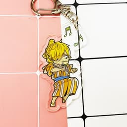 (mua 1 tặng 1) Móc khóa mica in hình anime One Piece Đảo Hải Tặc Sanji hình in 2 mặt 8