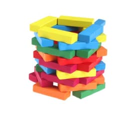 Rút gỗ màu 48 thanh loại lớn - Domino màu cho bé 3