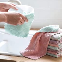 COMBO 10 Khăn lau nhà bếp JYoohome 2 mặt tiện lợi có thể tái sử dụng, Khăn lau chén bát đa năng 2