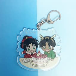Mua 1 tặng 1 ( Mica trong acrylic) Móc khóa Conan THÁM TỬ LỪNG DANH ver best friend in hình thần tượng chibi 5