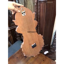 Tranh Đồng Hồ Gỗ Hương Đá Kích Thước 30*60cm 9