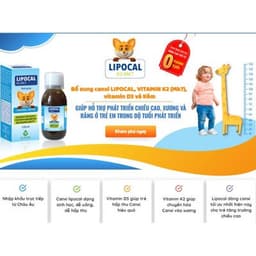 LIPOCAL K2-MK7 - Canxi Thực Vật Giúp Bé Tăng Chiều Cao, Xương Chắc Khỏe (150ml) 4
