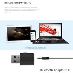 USB Thu Phát Âm Thanh 2 trong 1 Bluetooth 5.0 chuyển đổi AUX sang tín hiệu Bluetooth 4