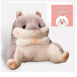 [CUTE] Gấu bông tựa lưng hình chuột hamster Gối ôm ngủ hình thú Có ủ tay Quà tặng cho bạn gái, mẹ và bé, dân văn phòng 1