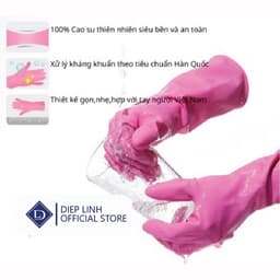 Găng tay cao su Scotch Brite 3M cao su thiên nhiên an toàn cho da có móc treo rửa chén bát. 4
