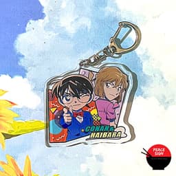 (mua 1 tặng 1) Móc khóa mica DETECTIVE CONAN Thám Tứ Lừng Danh ver Hiệu Ứng hình in 2 mặt  4